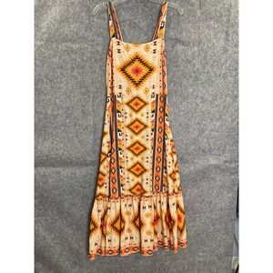 Never Fully Dressed Aztec Tribal Print Maxi Dress Boho Festival UK‎ 12 / US 10